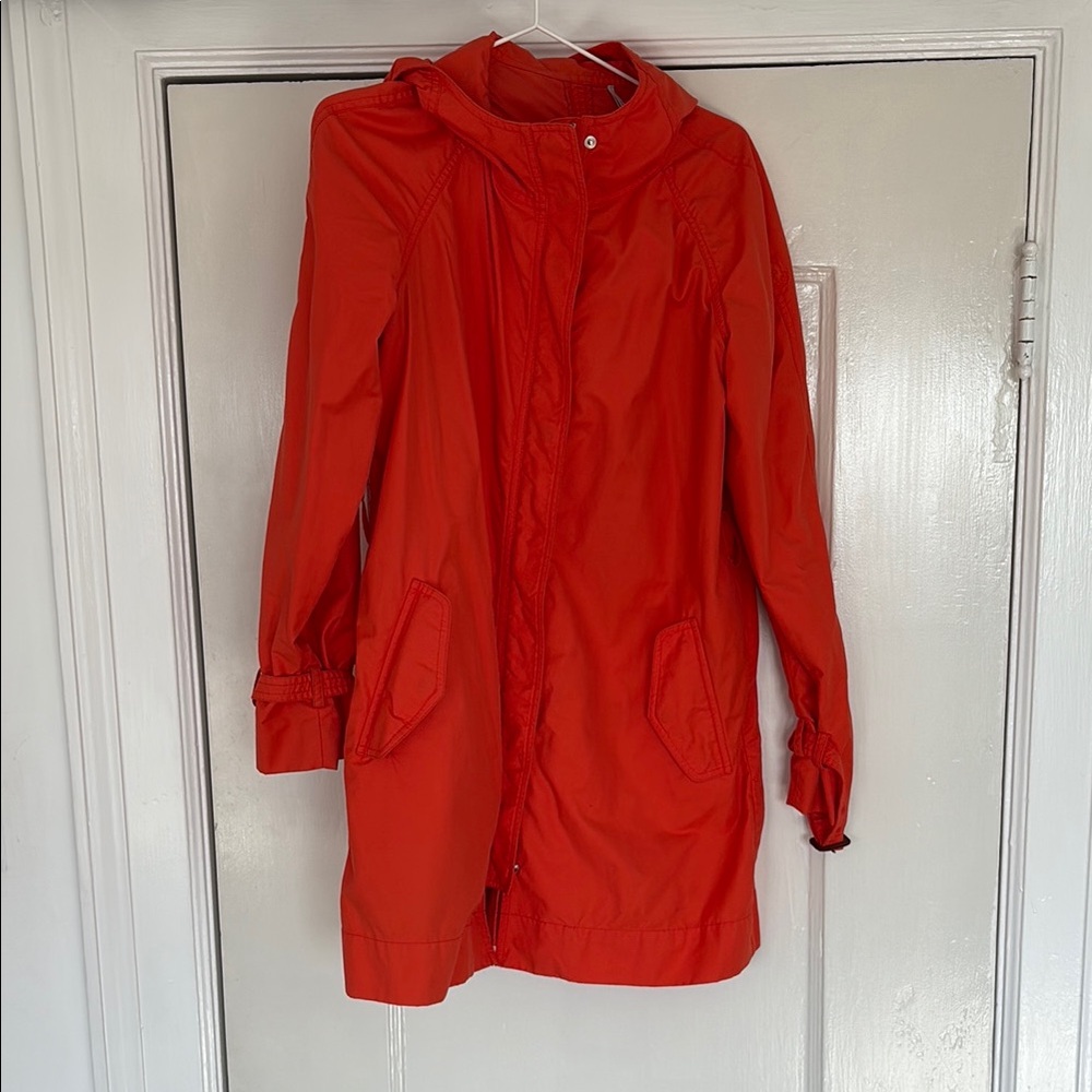 Moncler Orange Size 2 Hooded Jacket